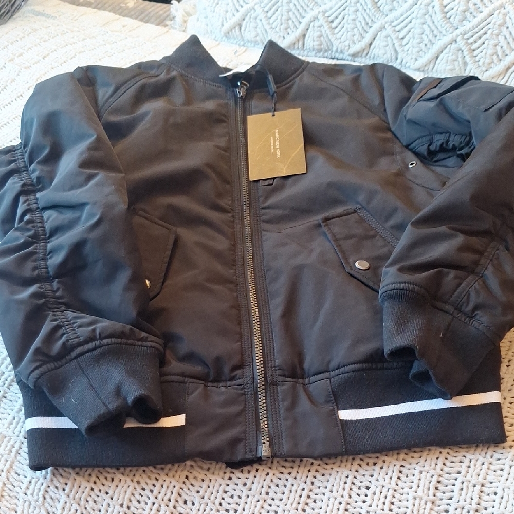 MARC NEW YORK Andrew Marc women jacket bomber Foster MW7AC803 black S $245